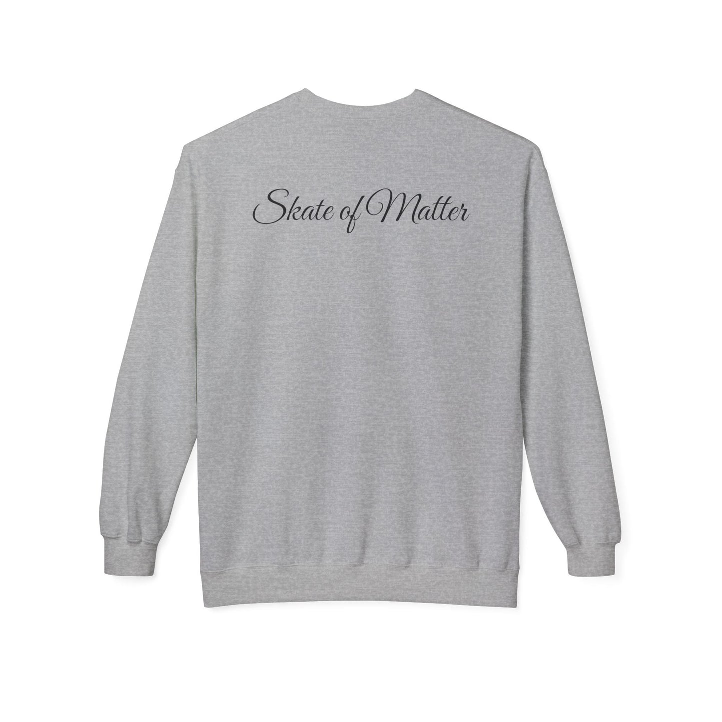 Colorful Skate Like Nobody's Watching Unisex Fleece Crewneck Sweatshirt