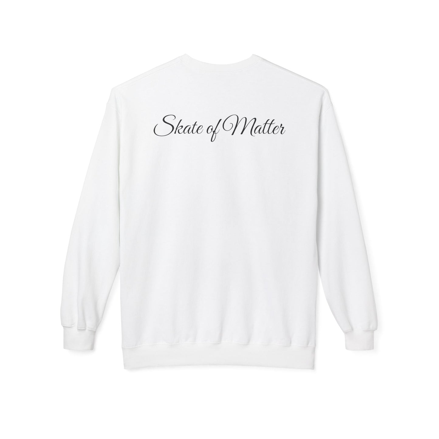 Colorful Skate Like Nobody's Watching Unisex Fleece Crewneck Sweatshirt