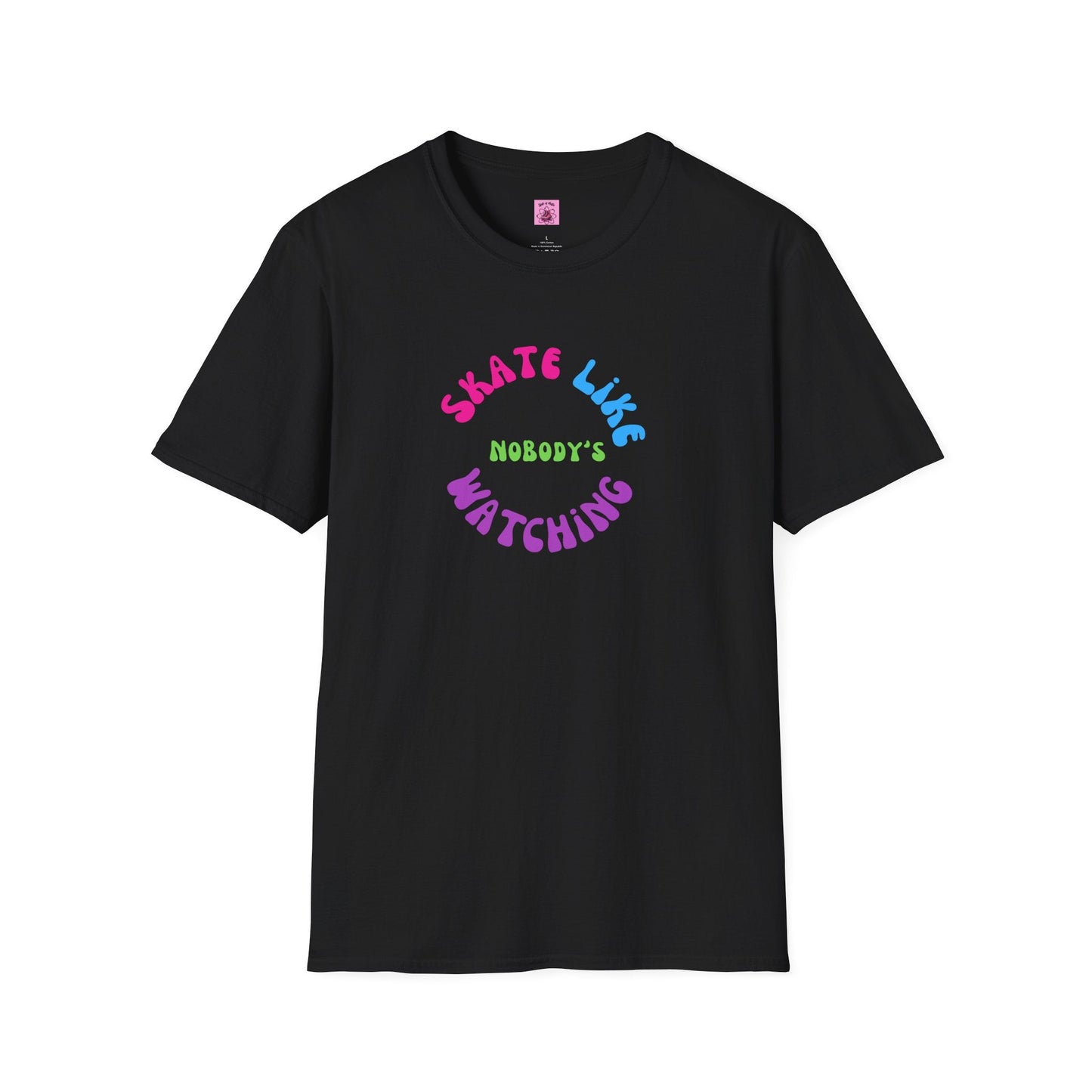 Colorful Skate Like Nobody's Watching Unisex Tee