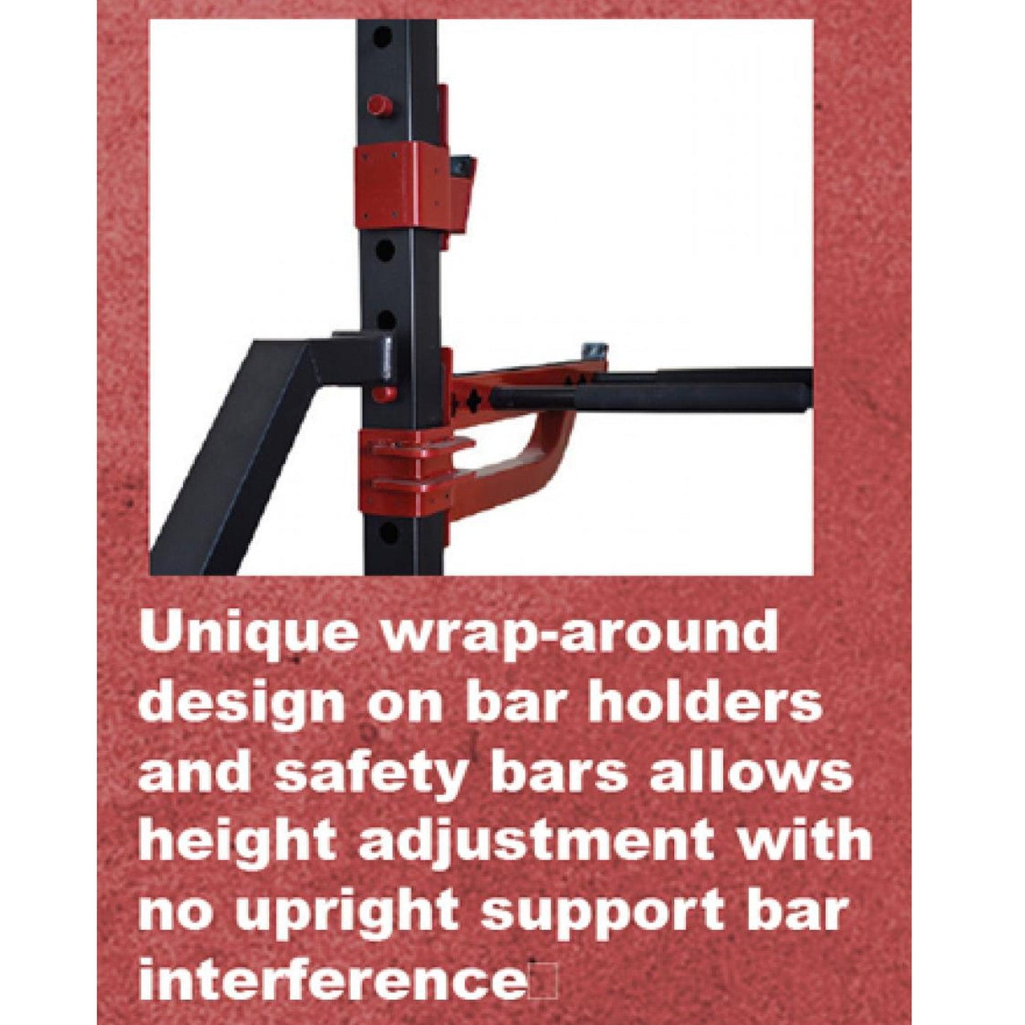 Compact Half Cage Complete Weight Kit - Muscle D Fitness - Storage Squat Rack Adjustable - Dip Handles