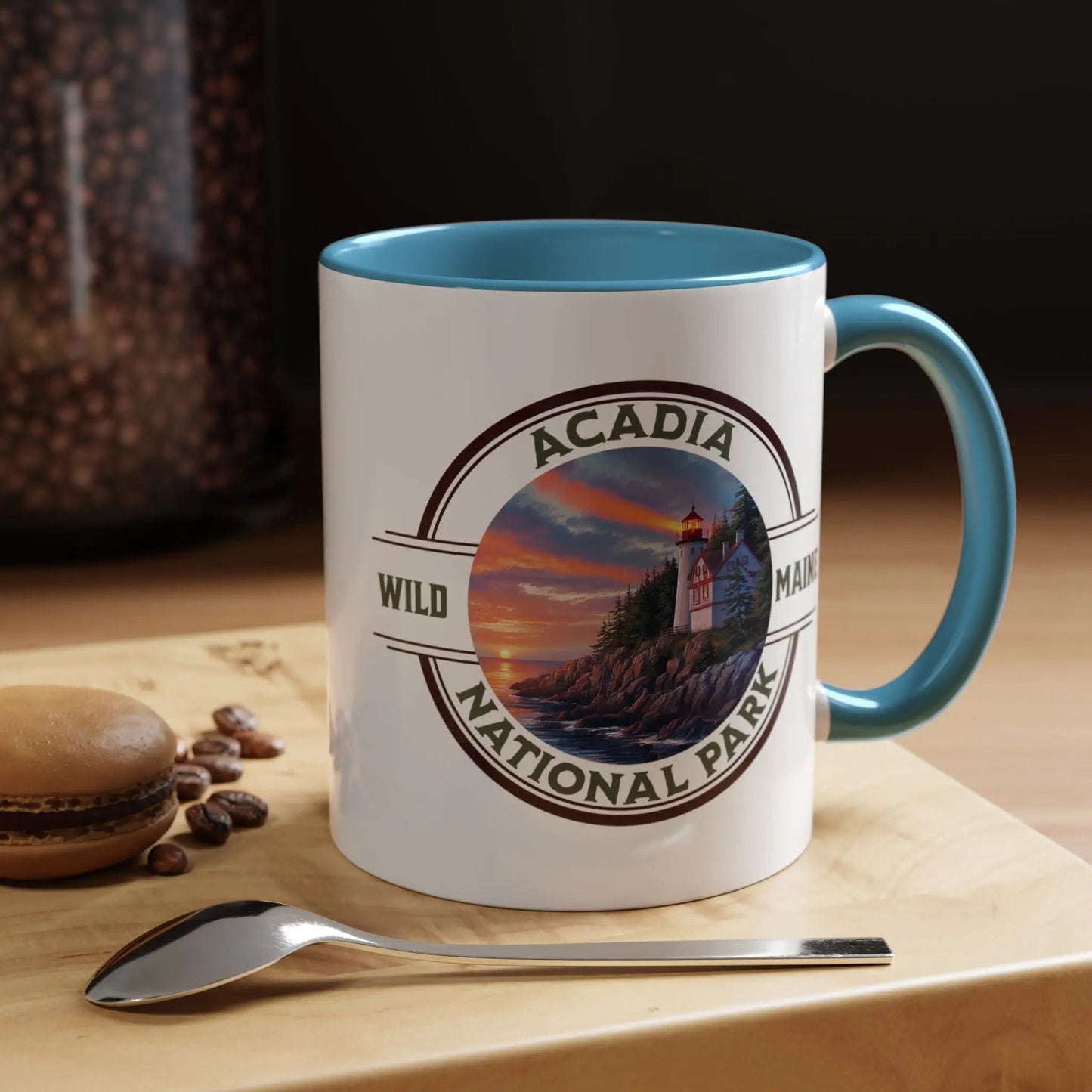 Acadia National Park Accent Mug (2 Sizes, 5 Colors)