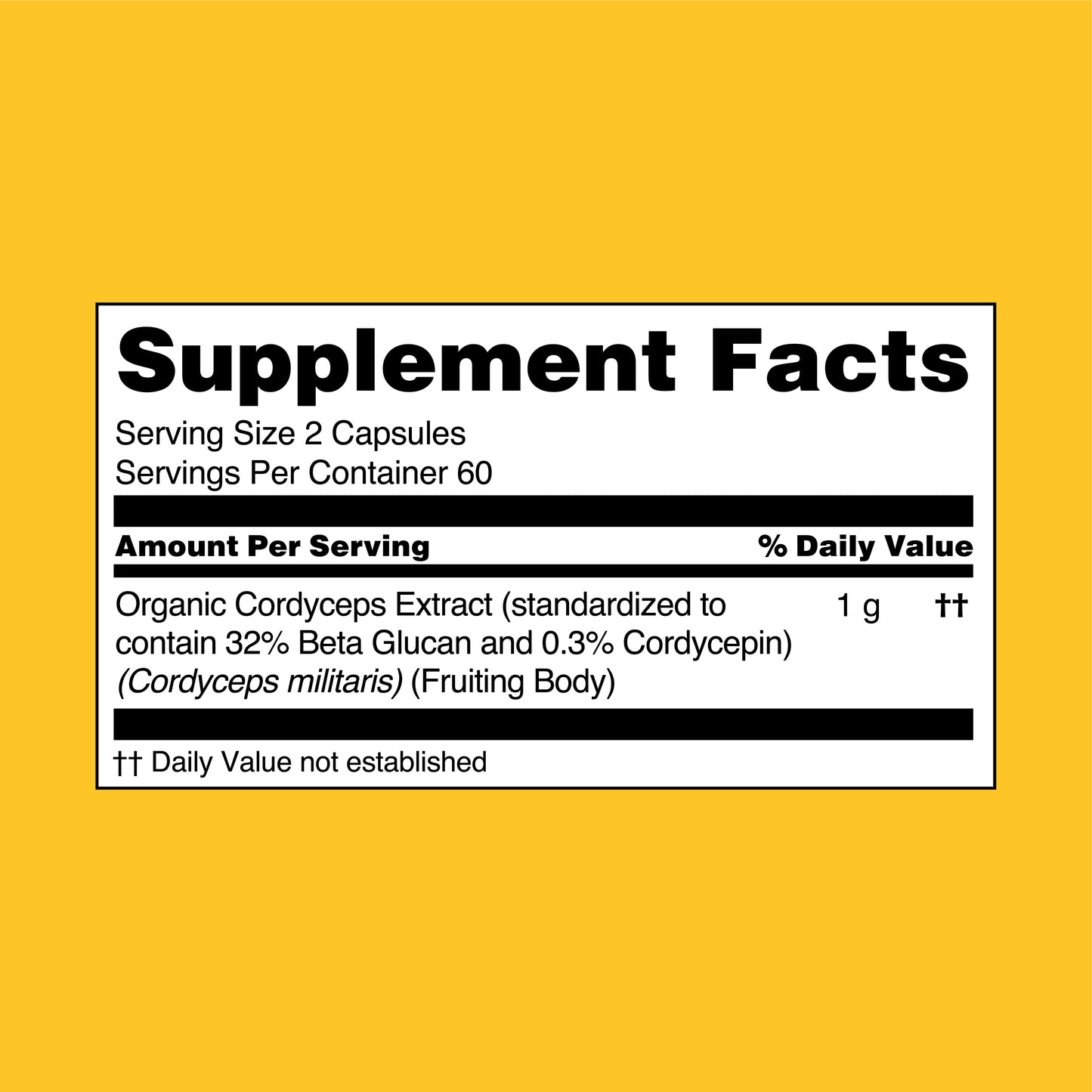 Cordyceps Mushroom Extract Capsules