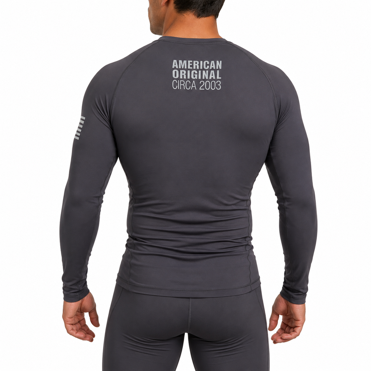Core Long Sleeve Rash Guard - NEW JERSEY GRAY