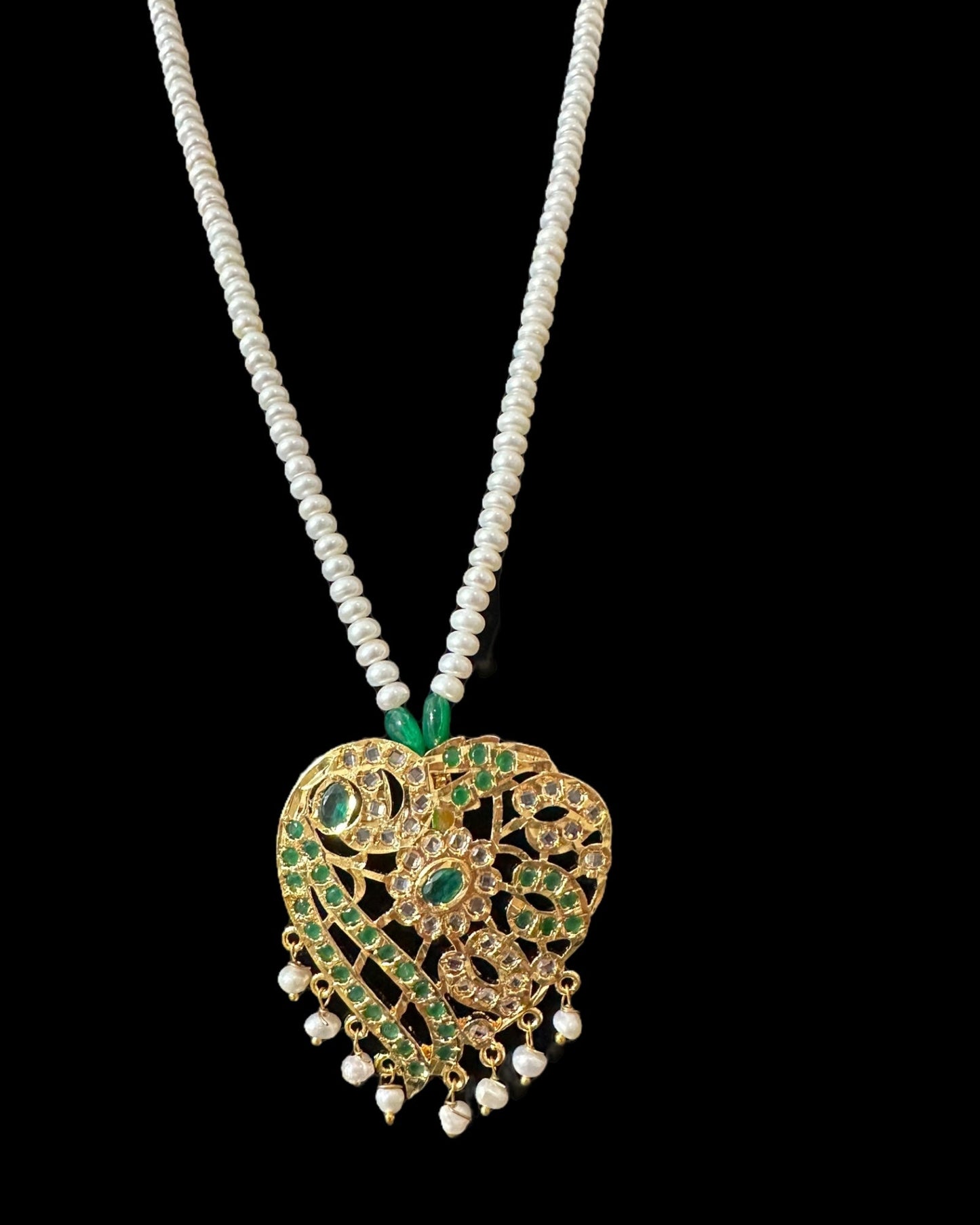 PS560 Akriti long pendant with earrings ( READY TO SHIP )