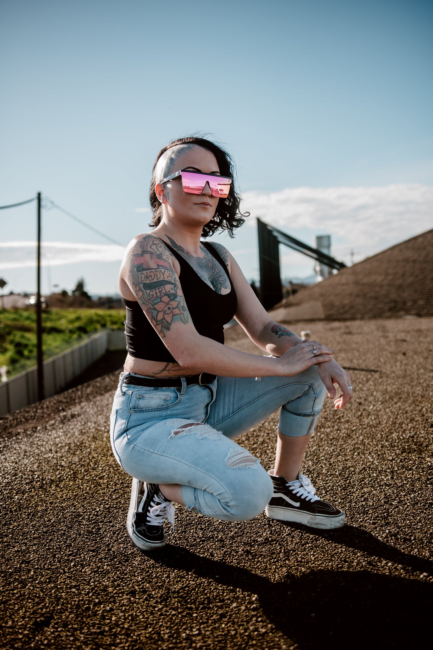 Afterhour gloss black frame/spectrum lens