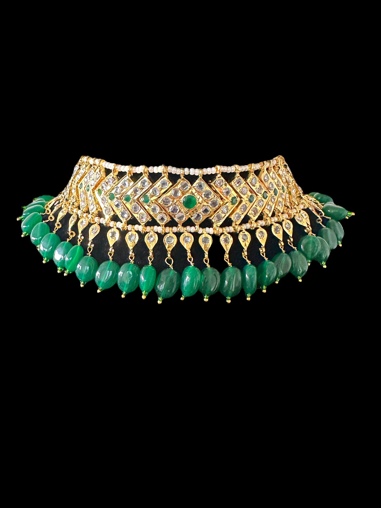 C309 Mahira v style choker with earrings( READY TO SHIP )