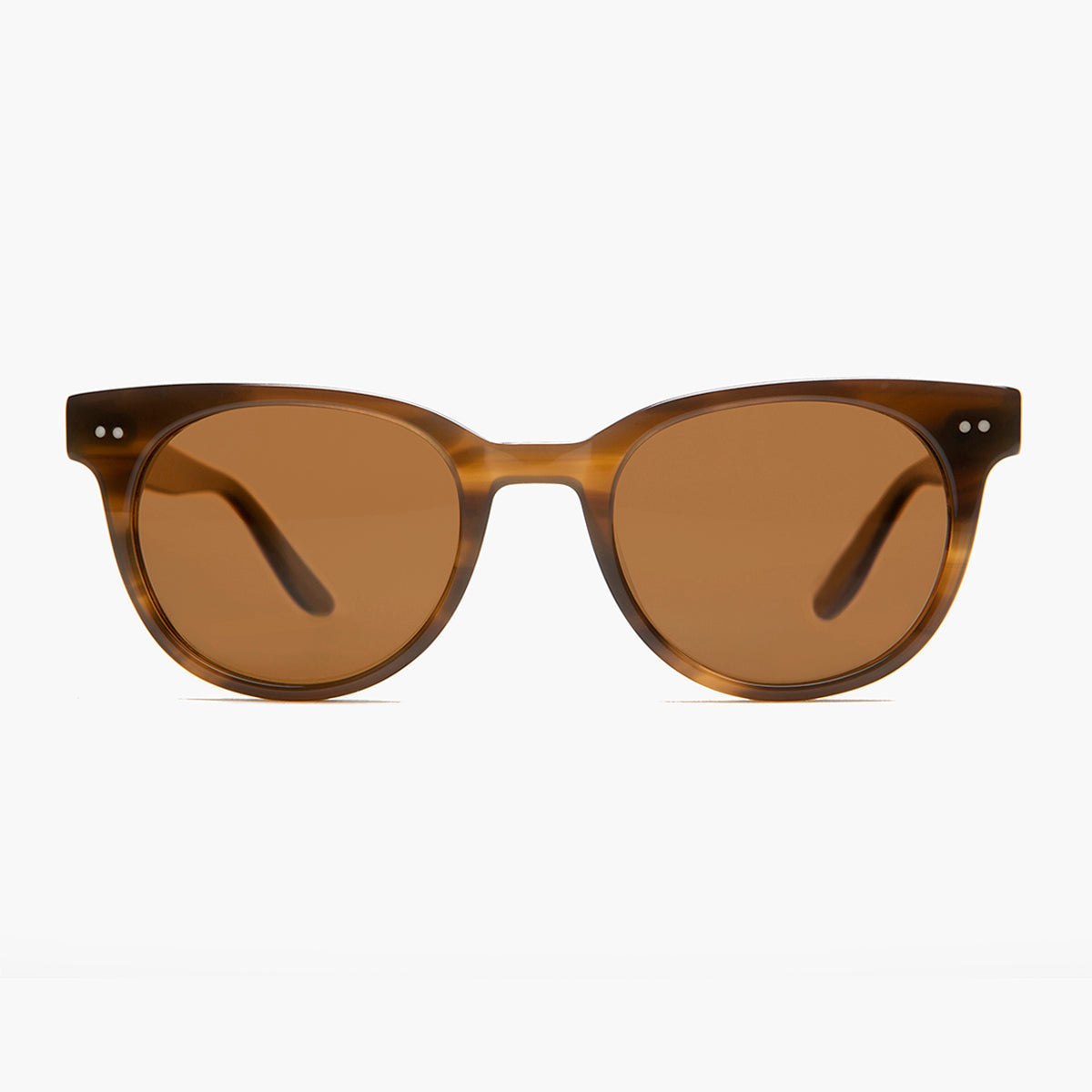 Round Hipster Sunglass with Polarized Lens - Darcy