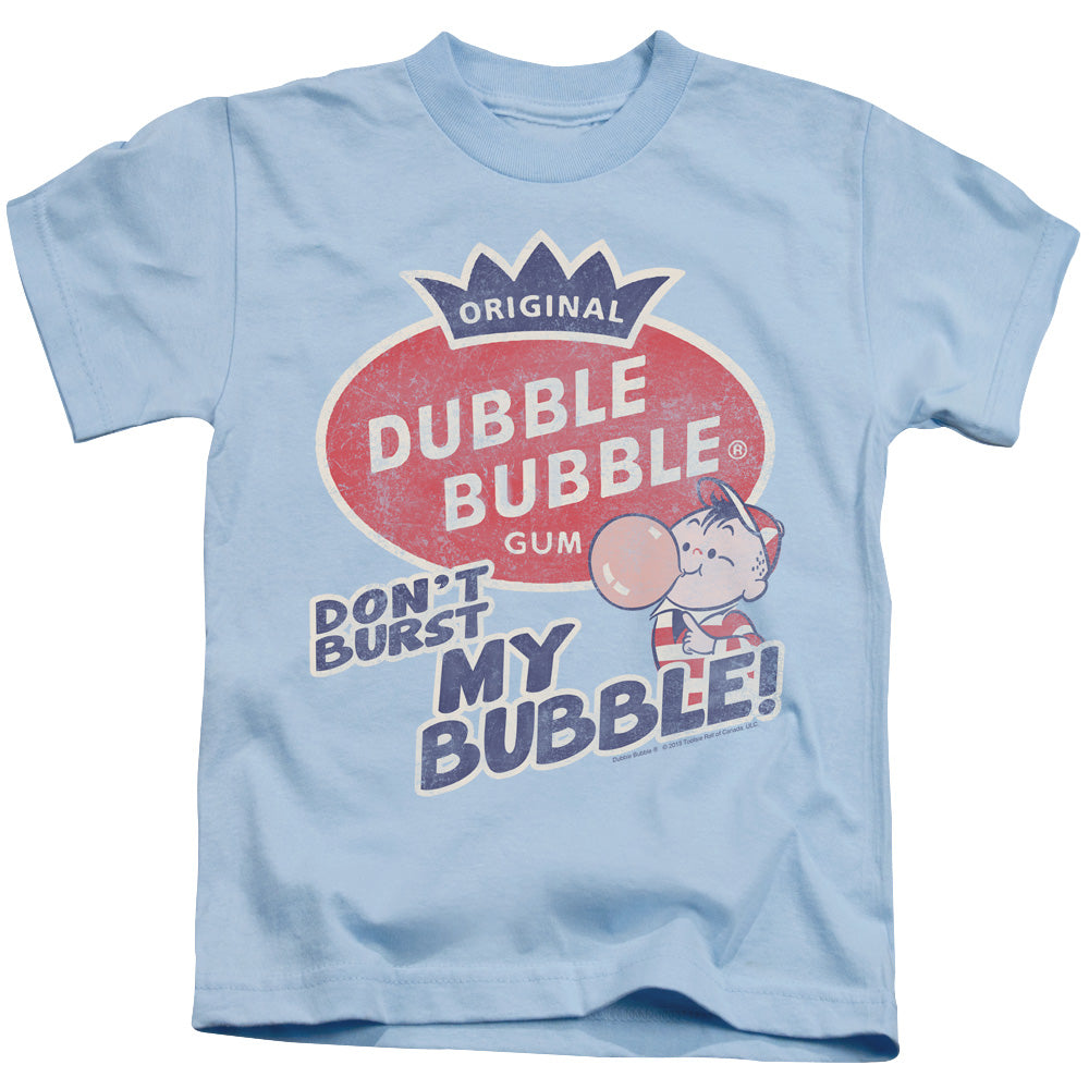 Dubble Bubble Burst Bubble Juvenile Kids Youth T Shirt Light Blue (4) Officially Licensed