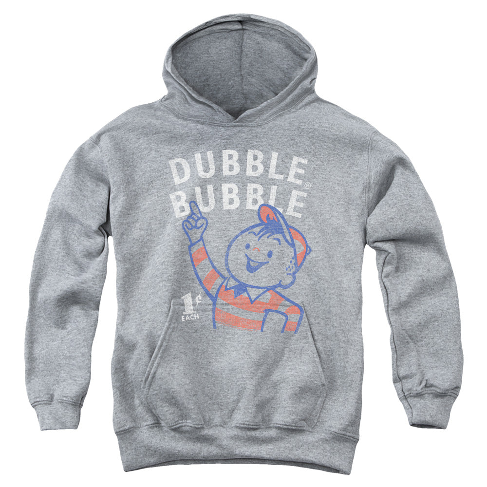 Dubble Bubble Pointing Kids Youth Hoodie Heather Officially Licensed