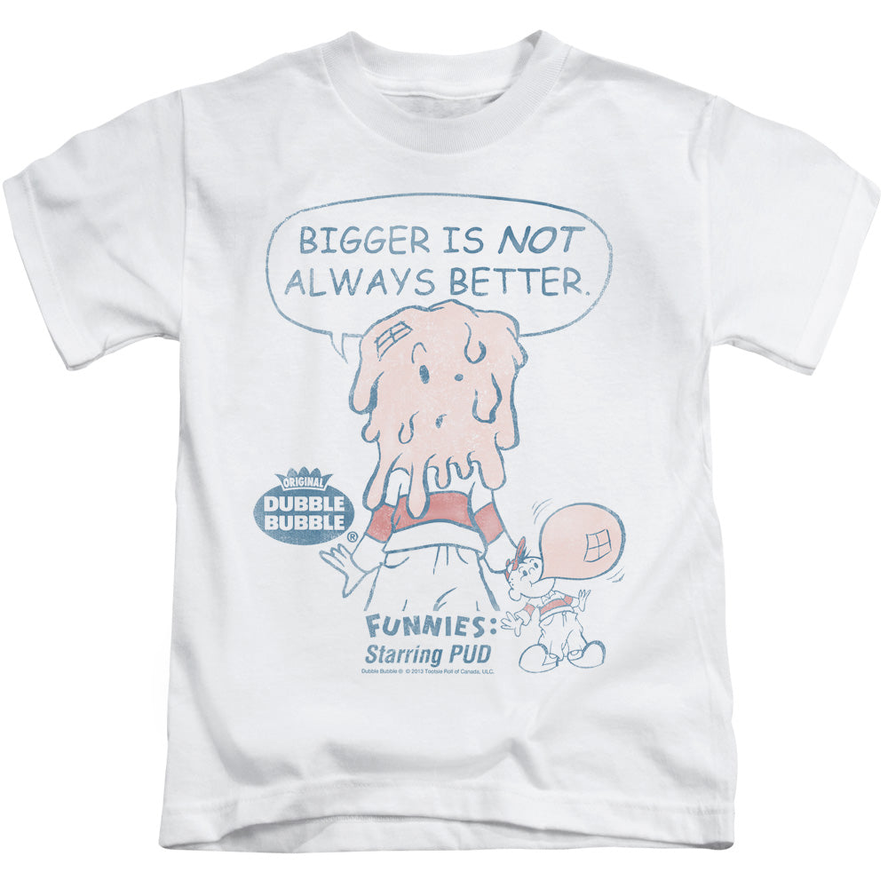Dubble Bubble Bigger Juvenile Kids Youth T Shirt White (5 6) Officially Licensed