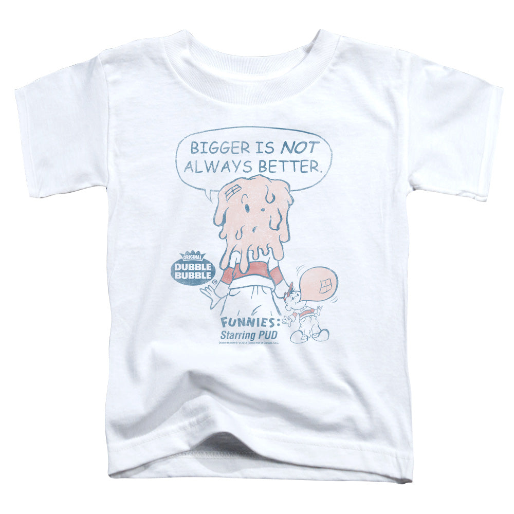 Dubble Bubble Bigger Toddler Kids Youth T Shirt White Officially Licensed