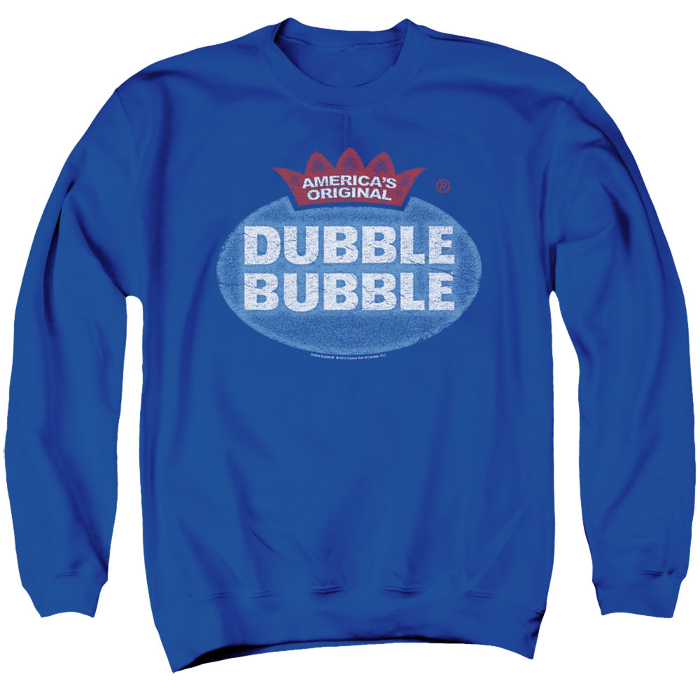 Dubble Bubble Vintage Logo Mens Crewneck Sweatshirt Royal Blue Officially Licensed