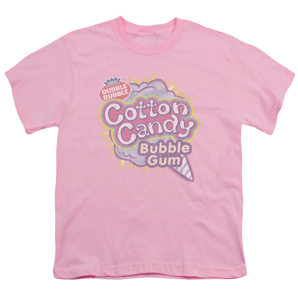 Dubble Bubble Cotton Candy Kids Youth T Shirt Pink Officially Licensed