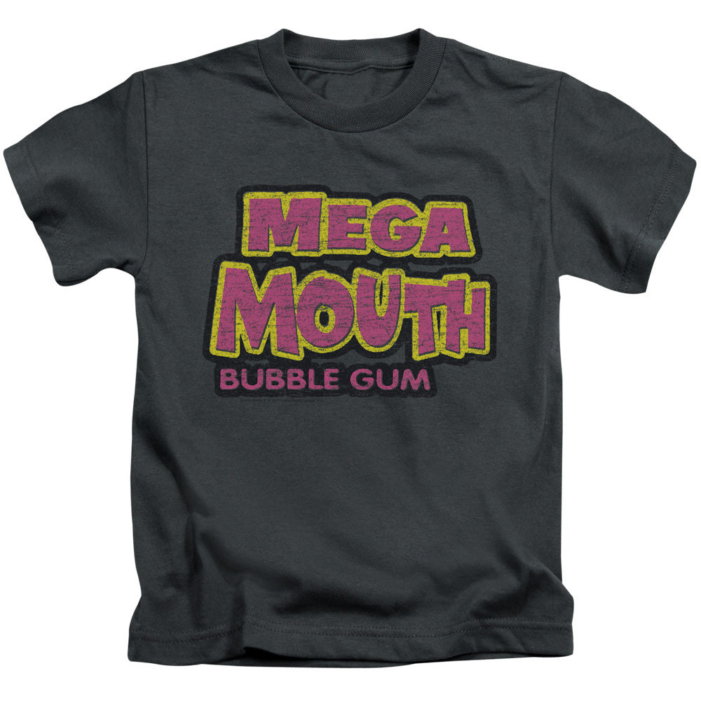 Dubble Bubble Mega Mouth Juvenile Kids Youth T Shirt Charcoal (5 6) Officially Licensed