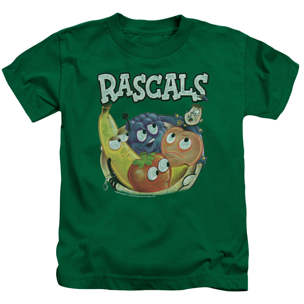 Dubble Bubble Rascals Juvenile Kids Youth T Shirt Kelly Green (5 6) Officially Licensed