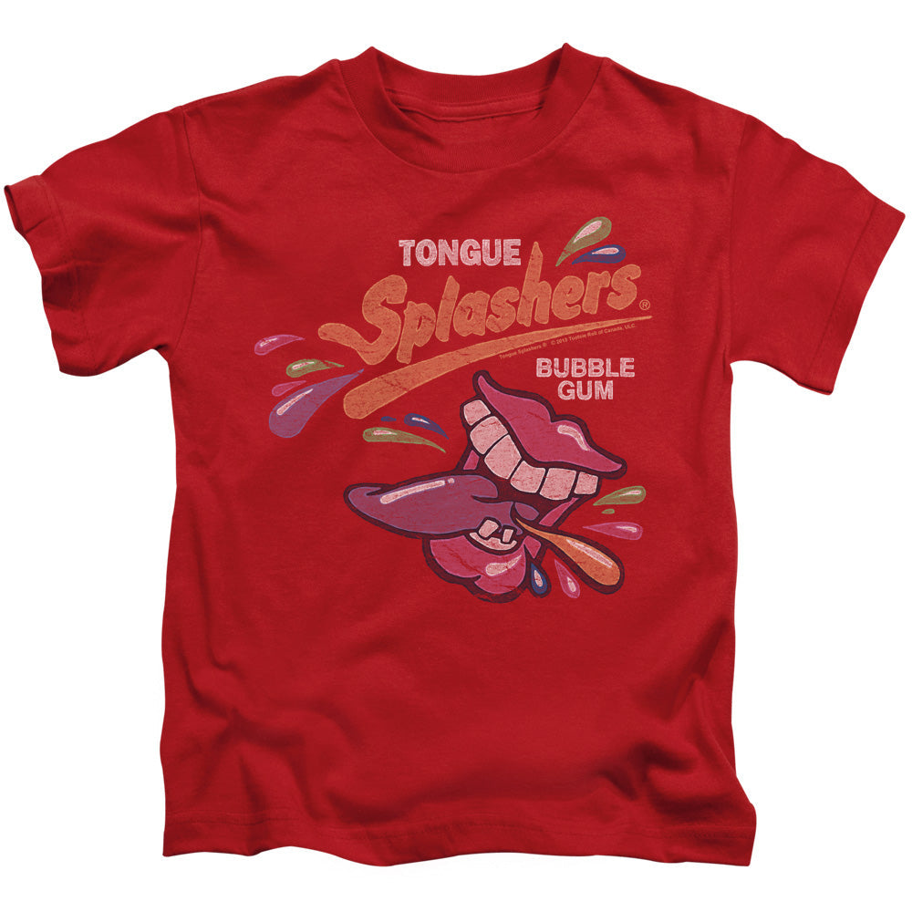 Dubble Bubble Distress Logo Juvenile Kids Youth T Shirt Red (4) Officially Licensed