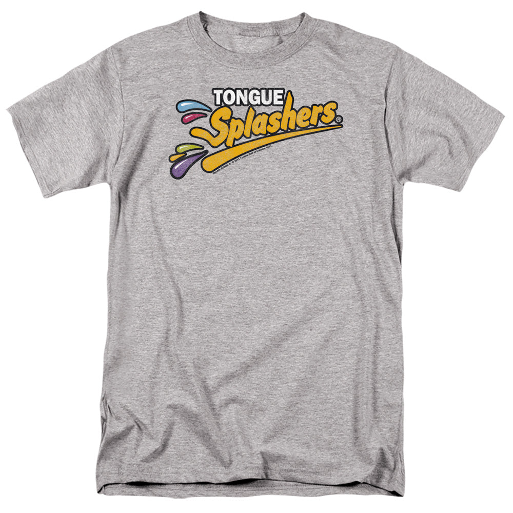 Dubble Bubble Tongue Splashers Logo Mens T Shirt Athletic Heather Officially Licensed