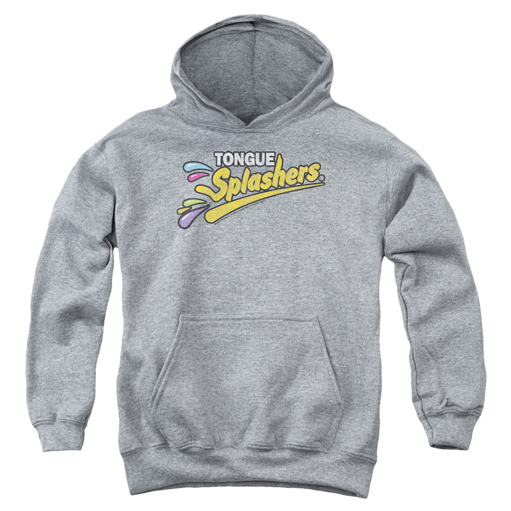 Dubble Bubble Tongue Splashers Logo Kids Youth Hoodie Heather Officially Licensed
