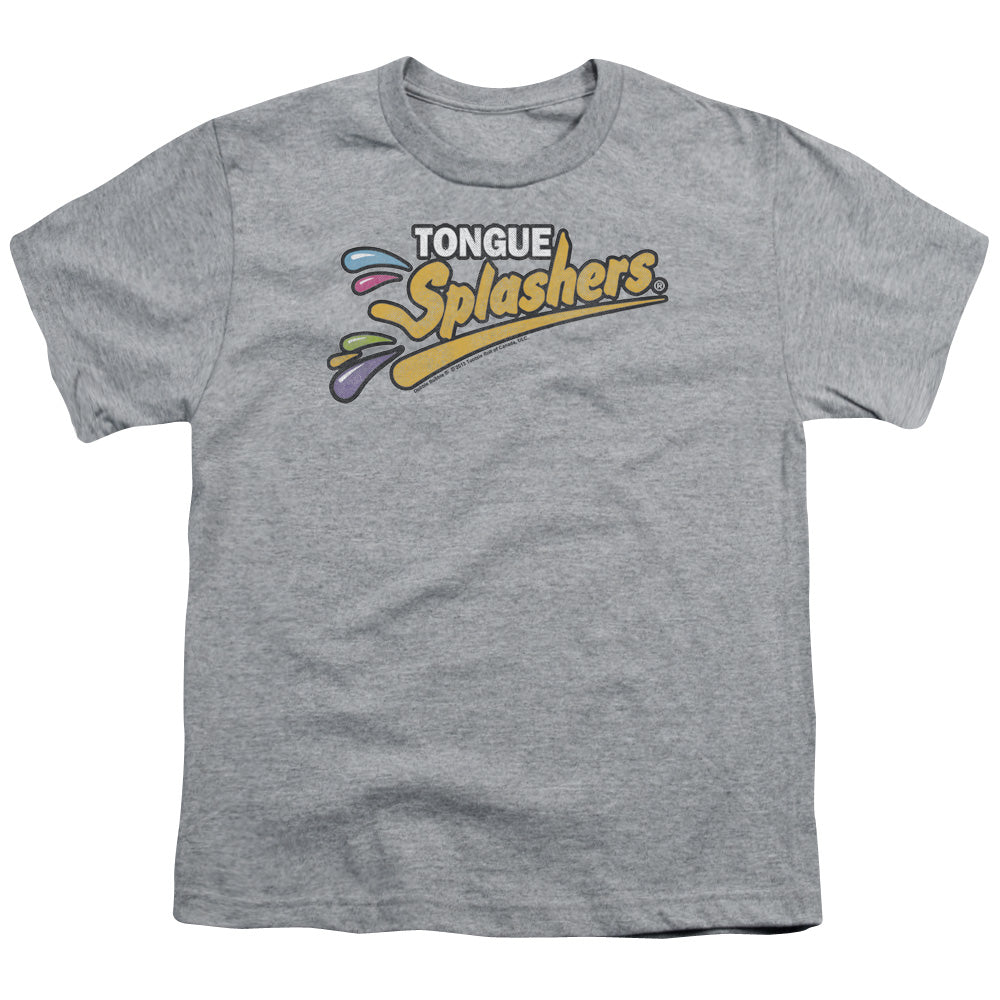 Dubble Bubble Tongue Splashers Logo Kids Youth T Shirt Athletic Heather Officially Licensed