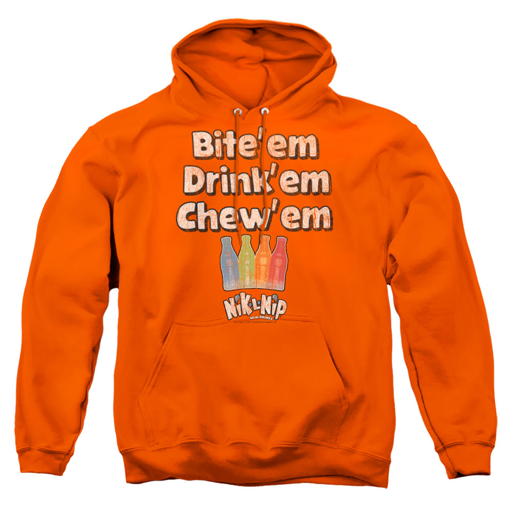 Dubble Bubble Bite Drink Chew Mens Hoodie Orange Officially Licensed