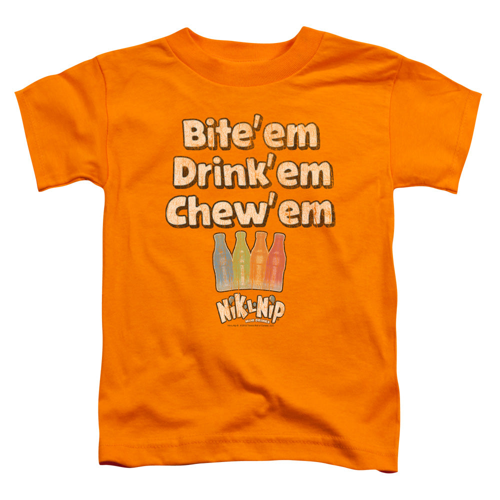 Dubble Bubble Bite Drink Chew Toddler Kids Youth T Shirt Orange Officially Licensed