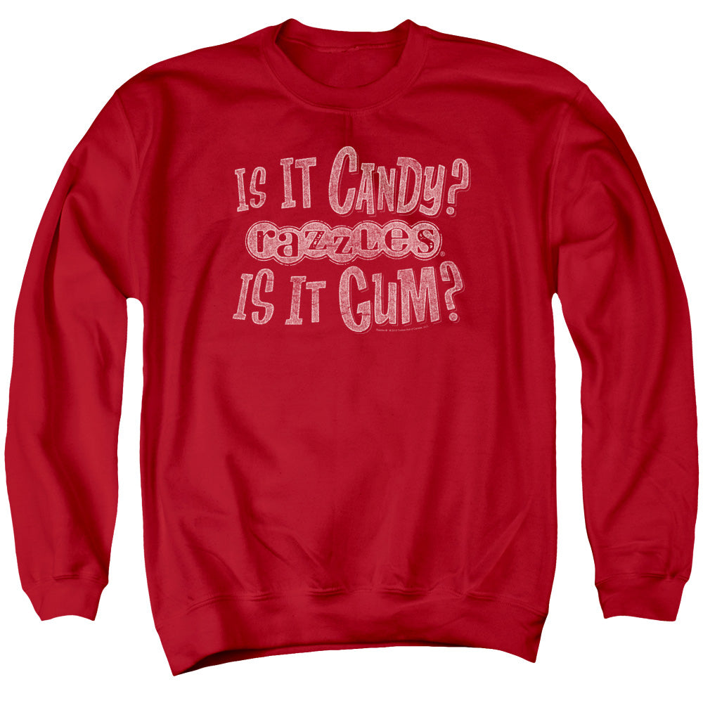Razzles What Is This Mens Crewneck Sweatshirt Red