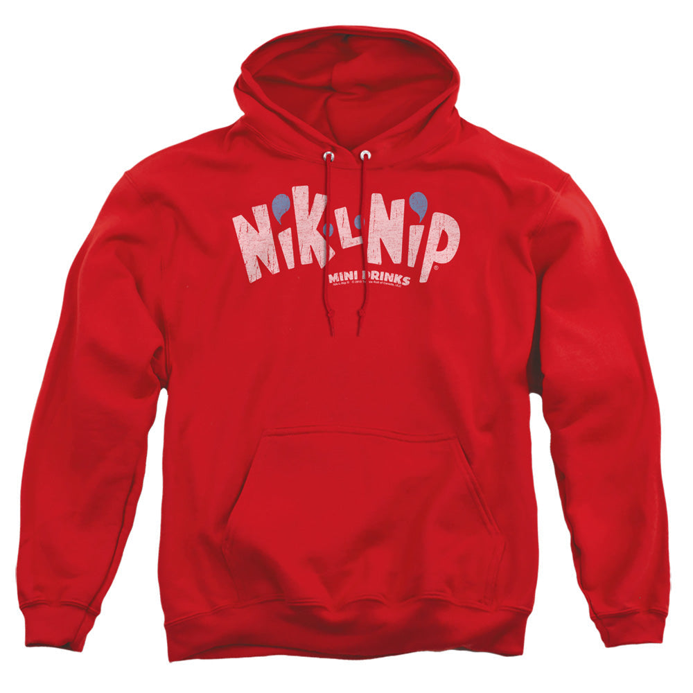 Dubble Bubble Distressed Logo Mens Hoodie Red Officially Licensed
