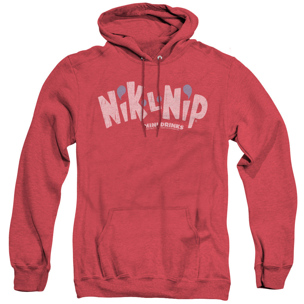 Dubble Bubble Distressed Logo Mens Heather Hoodie Red Officially Licensed