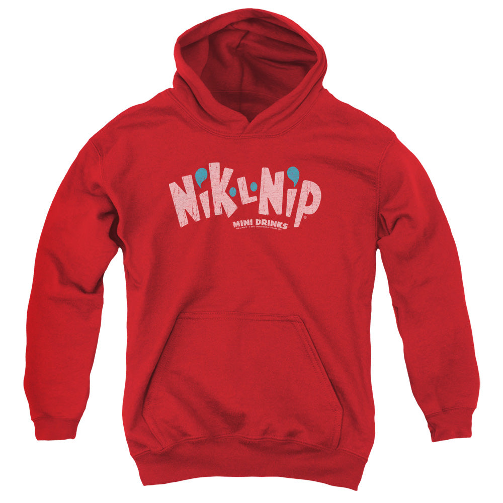 Dubble Bubble Distressed Logo Kids Youth Hoodie Red Officially Licensed