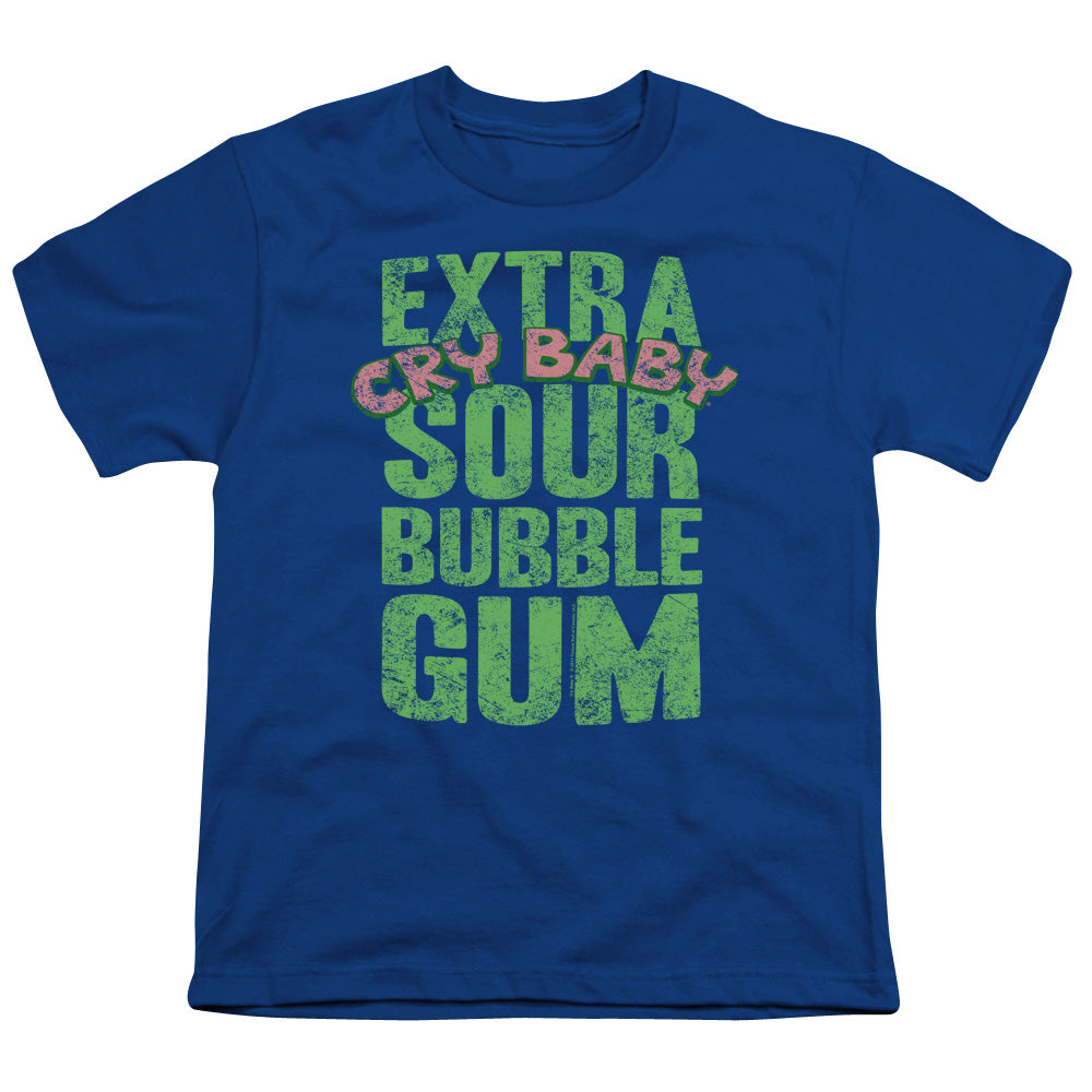 Dubble Bubble Extra Sour Kids Youth T Shirt Royal Blue Officially Licensed