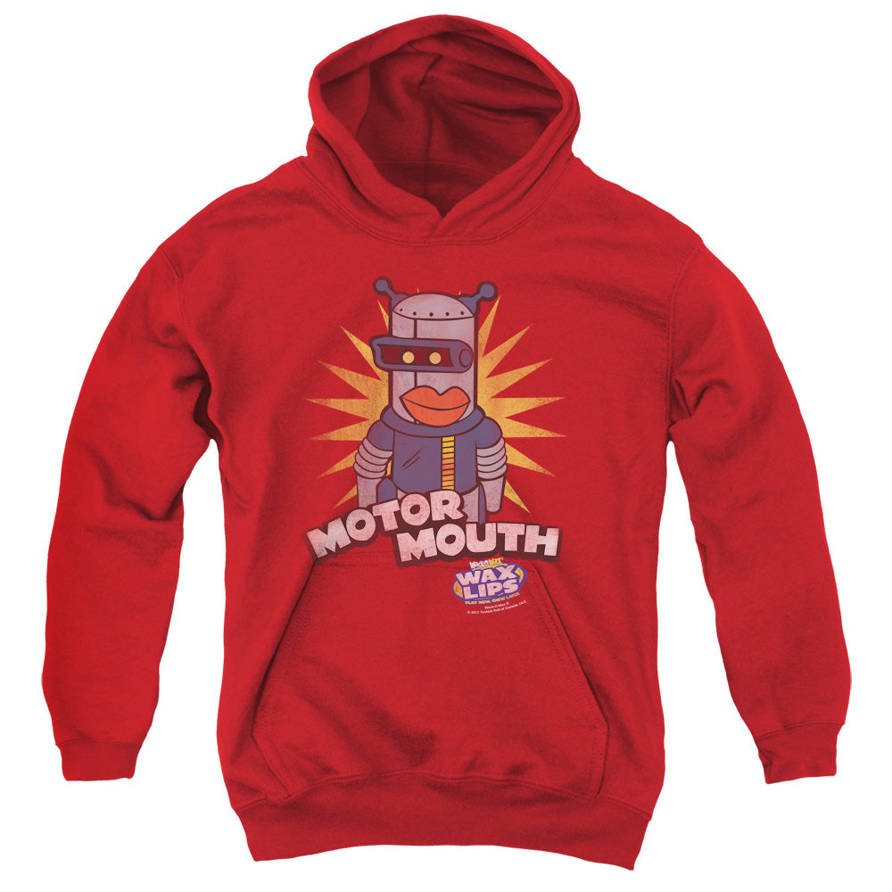 Dubble Bubble Motor Mouth Kids Youth Hoodie Red Officially Licensed