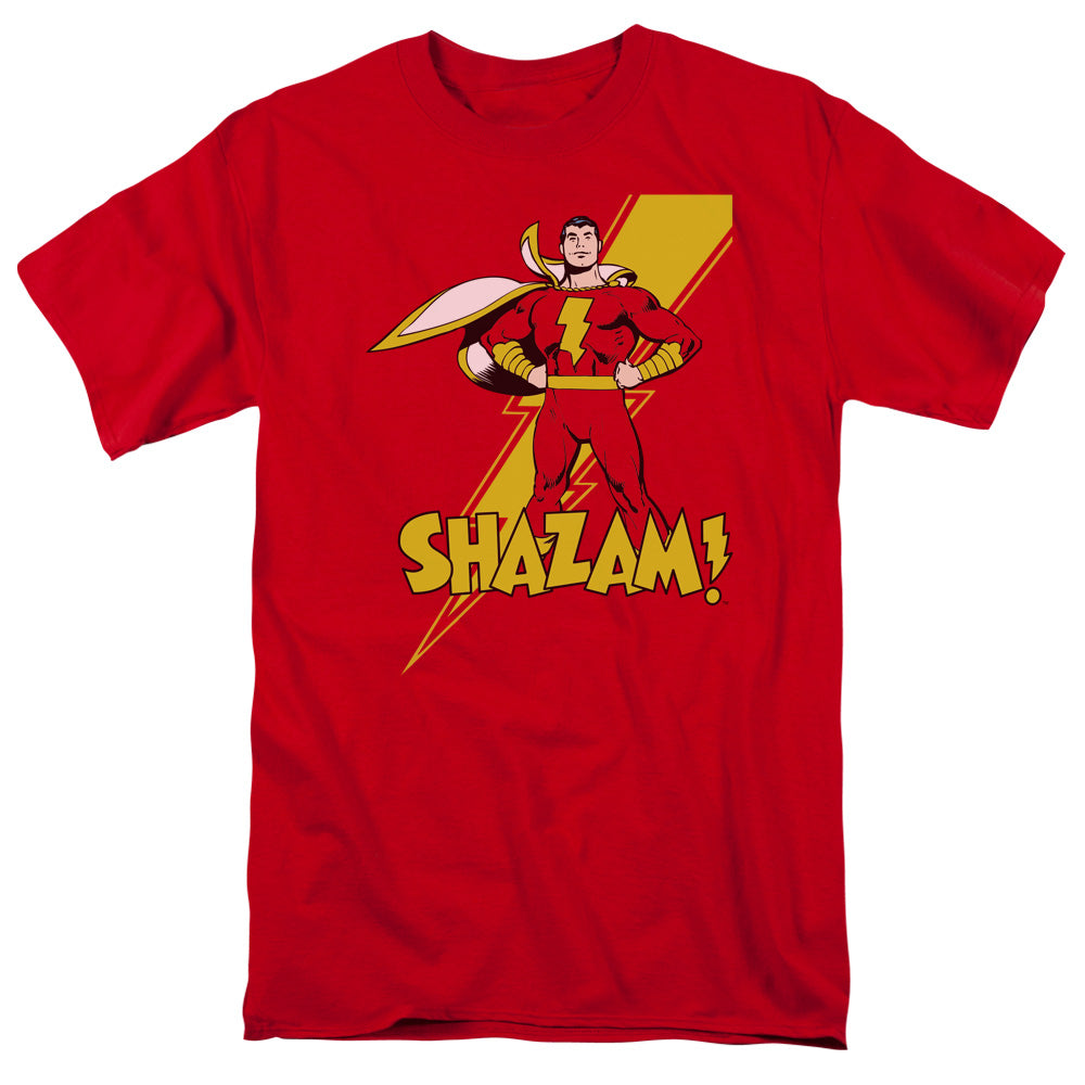 DC Comics Shazam! Mens T Shirt Red Officially Licensed