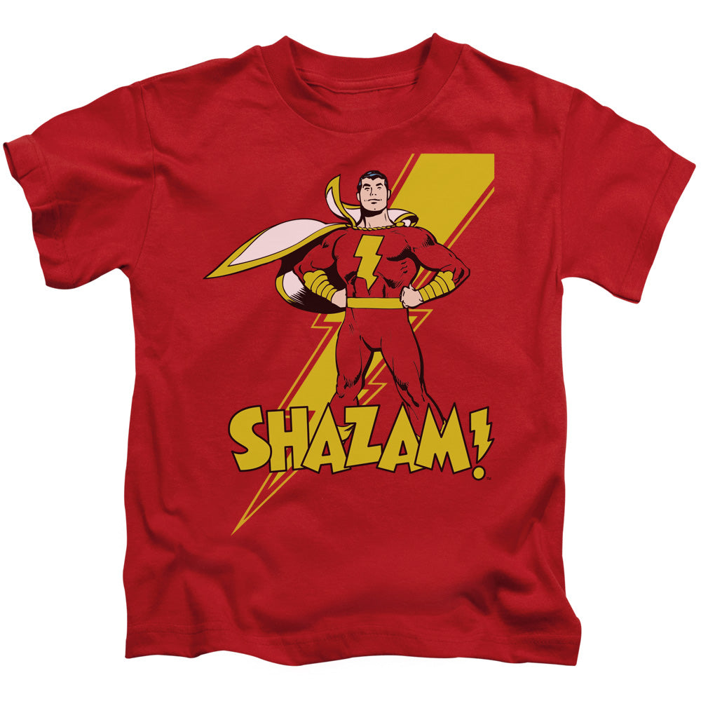 DC Comics Shazam! Juvenile Kids Youth T Shirt Red Officially Licensed