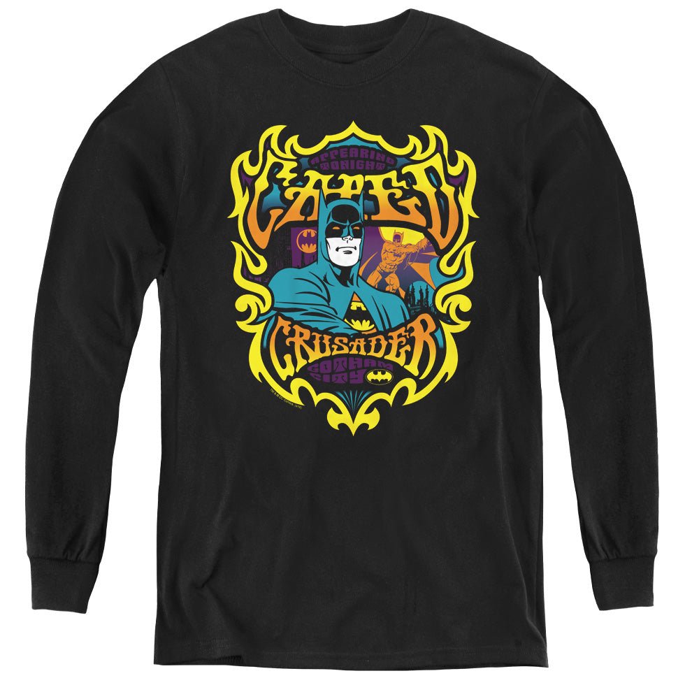 DC Comics Appearing Tonight Long Sleeve Kids Youth T Shirt Black Officially Licensed