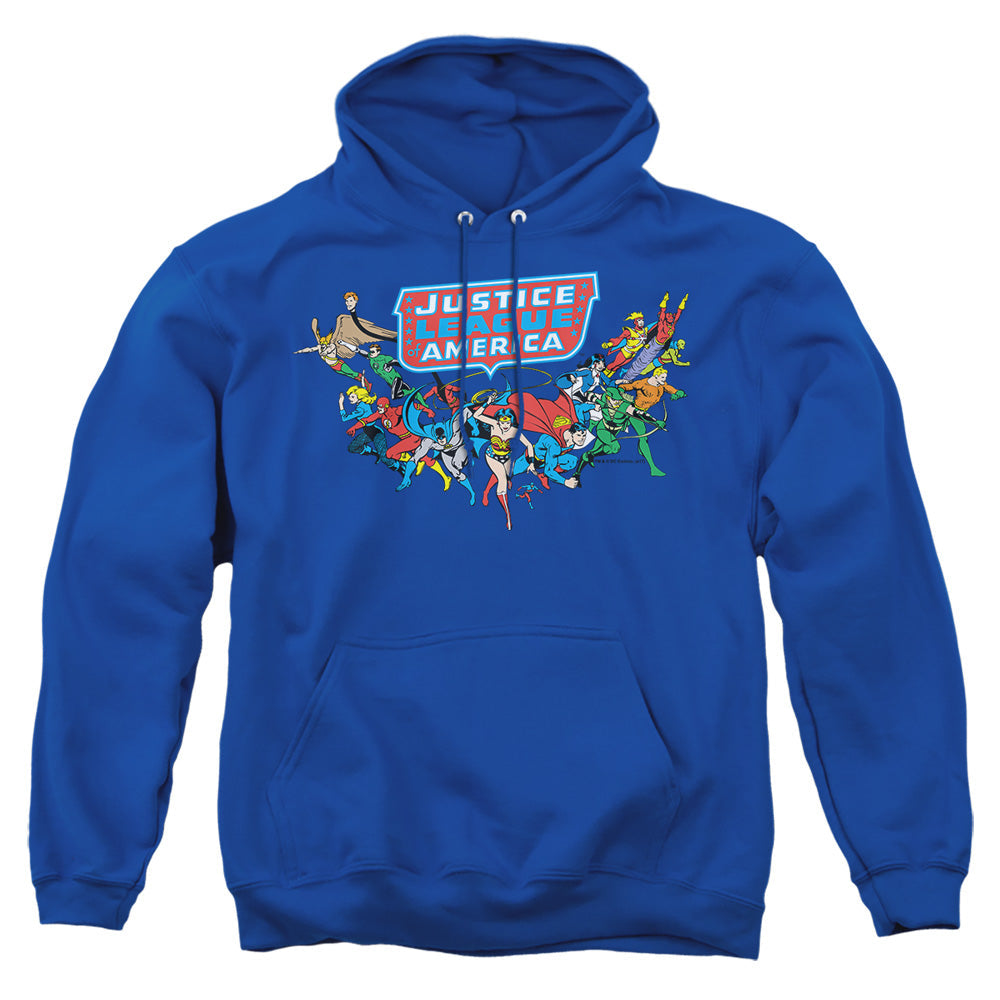 Dc Here They Come Mens Hoodie Royal Officially Licensed