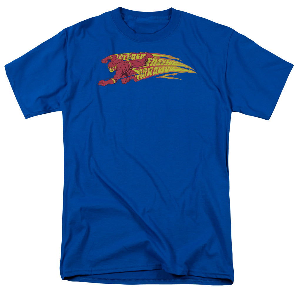 Dc Flash Fastest Man Alive Mens T Shirt Royal Blue Officially Licensed