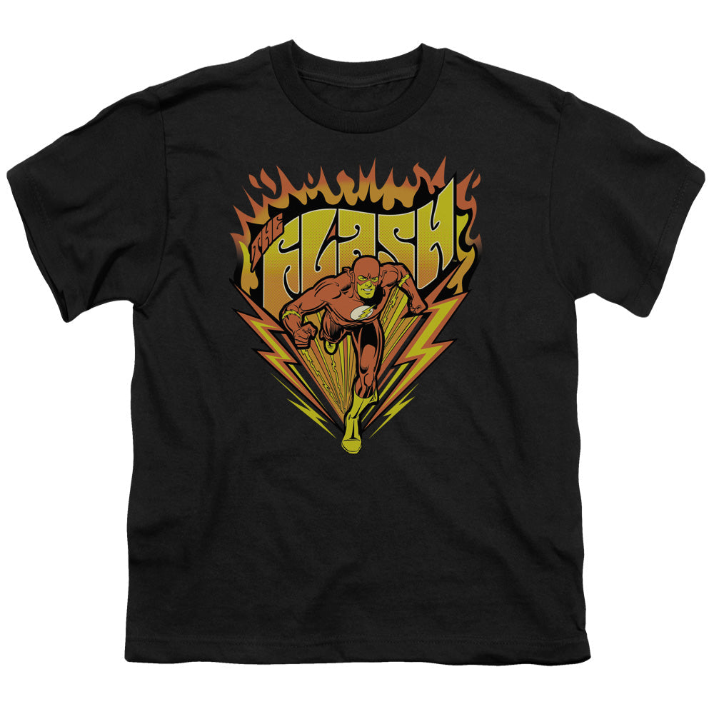 DC Comics Flash Blazing Speed Kids Youth T Shirt Black Officially Licensed