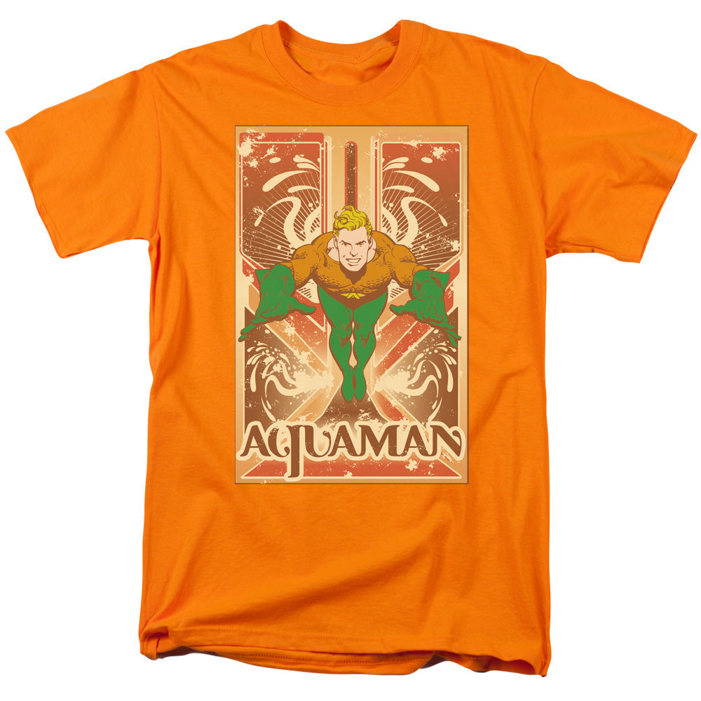 Dc Aquaman Aquaman Mens T Shirt Orange Officially Licensed