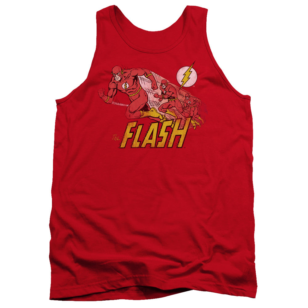 Dc Flash Crimson Comet Mens Tank Top Shirt Red Officially Licensed