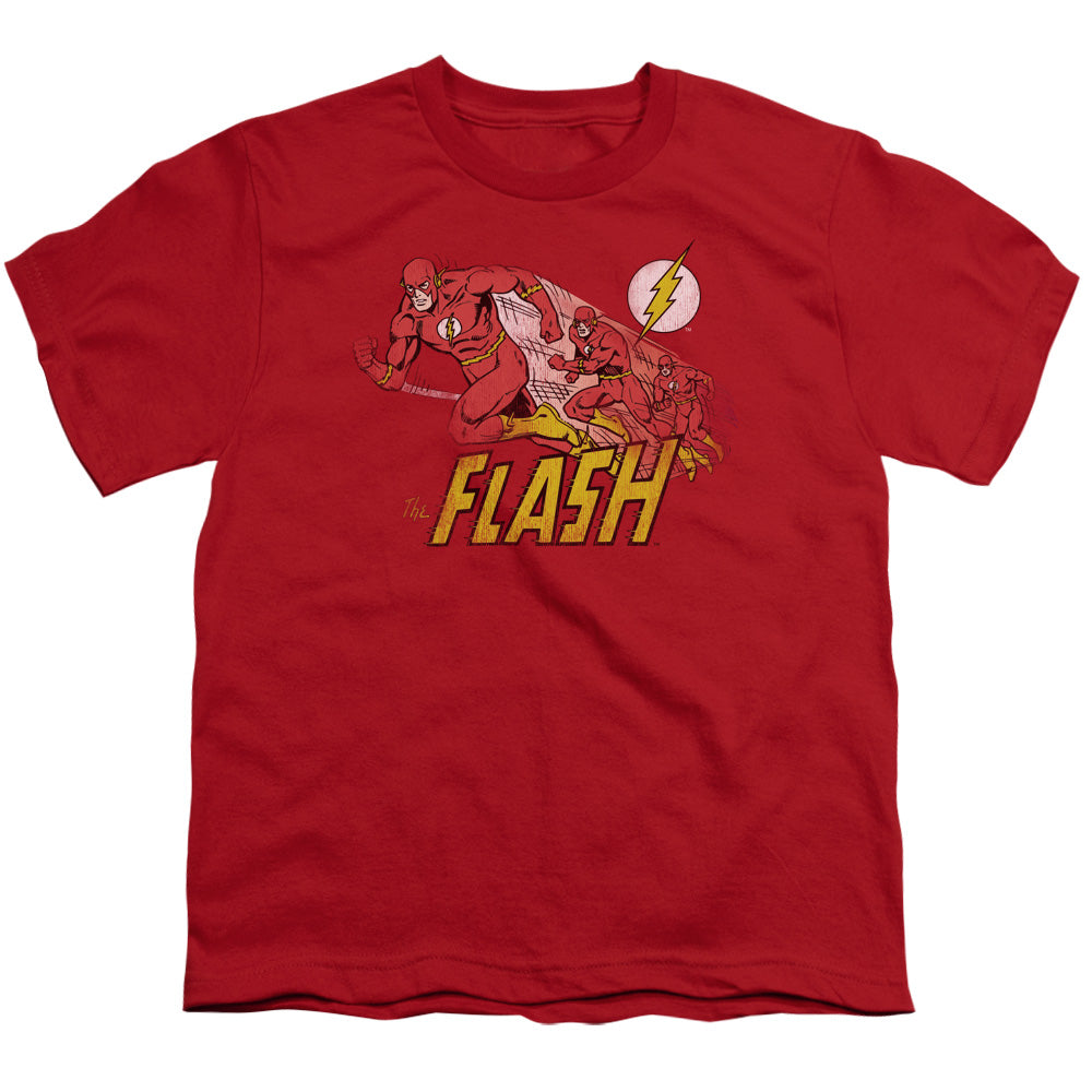 DC Comics Flash Crimson Comet Kids Youth T Shirt Red Officially Licensed