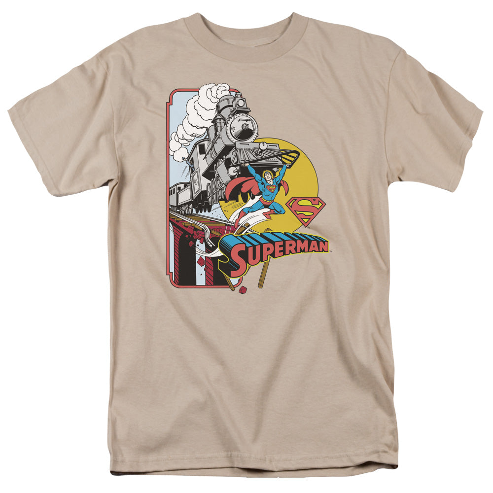 Dc Off The Rails Mens T Shirt Sand Officially Licensed