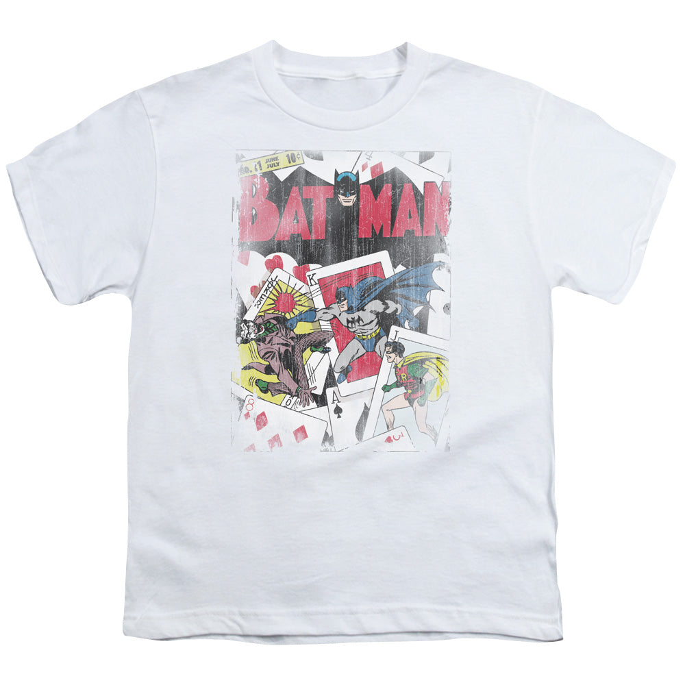 DC Comics Number 11 Distressed Kids Youth T Shirt White Officially Licensed