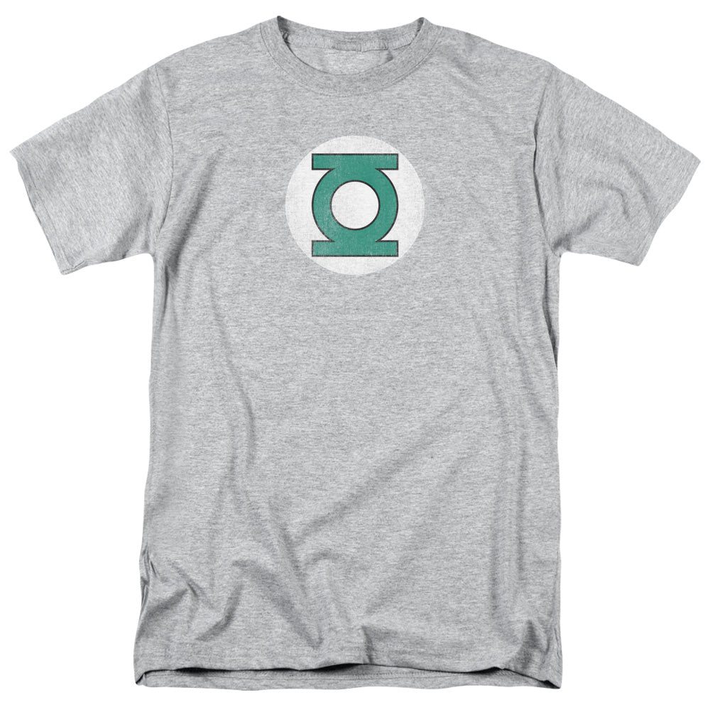 Dc Gl Logo Distressed Mens T Shirt Athletic Heather Officially Licensed