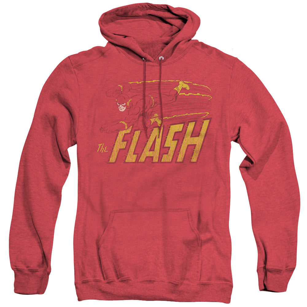 Dc Flash Flash Speed Distressed Mens Heather Hoodie Red Officially Licensed
