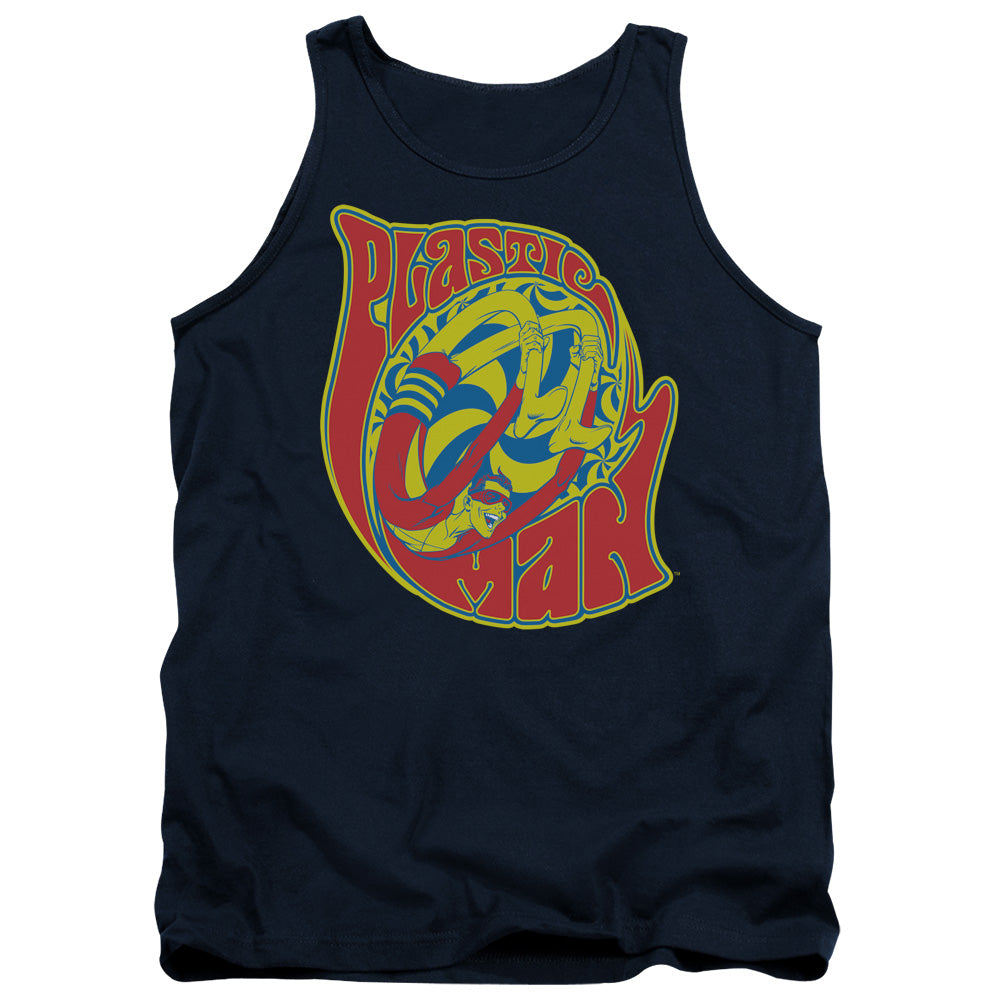 DC Comics How I Roll Mens Tank Top Shirt Navy Blue Officially Licensed