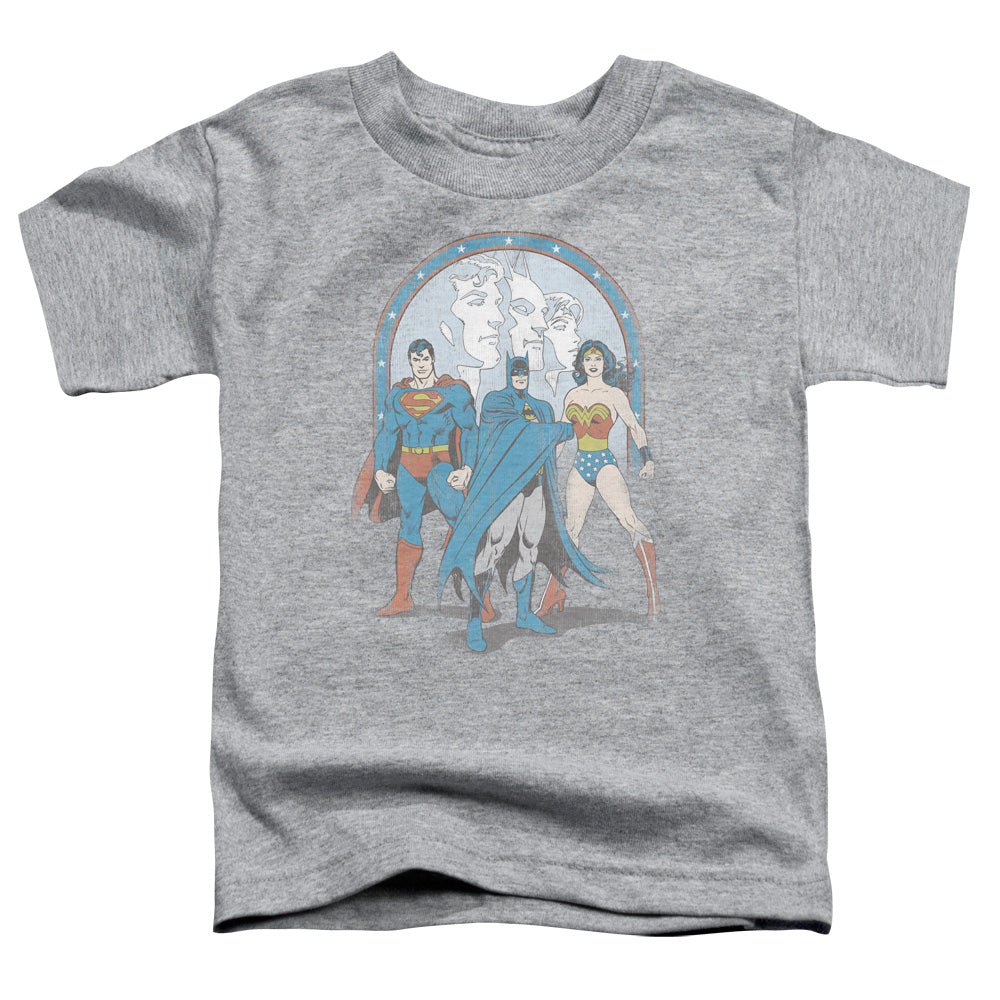DC Comics Trinity Toddler Kids Youth T Shirt Athletic Heather Officially Licensed