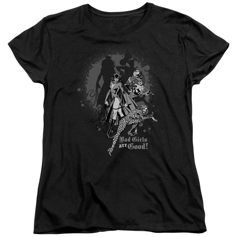 DC Comics Bad Girls Are Good Womens T Shirt Black Officially Licensed