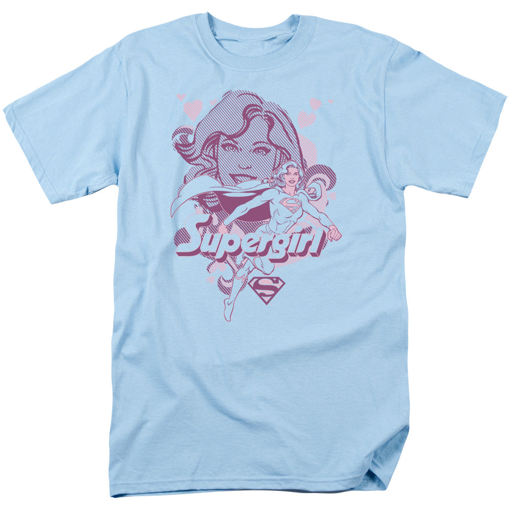 Dc Supergirl Mens T Shirt Light Blue Officially Licensed