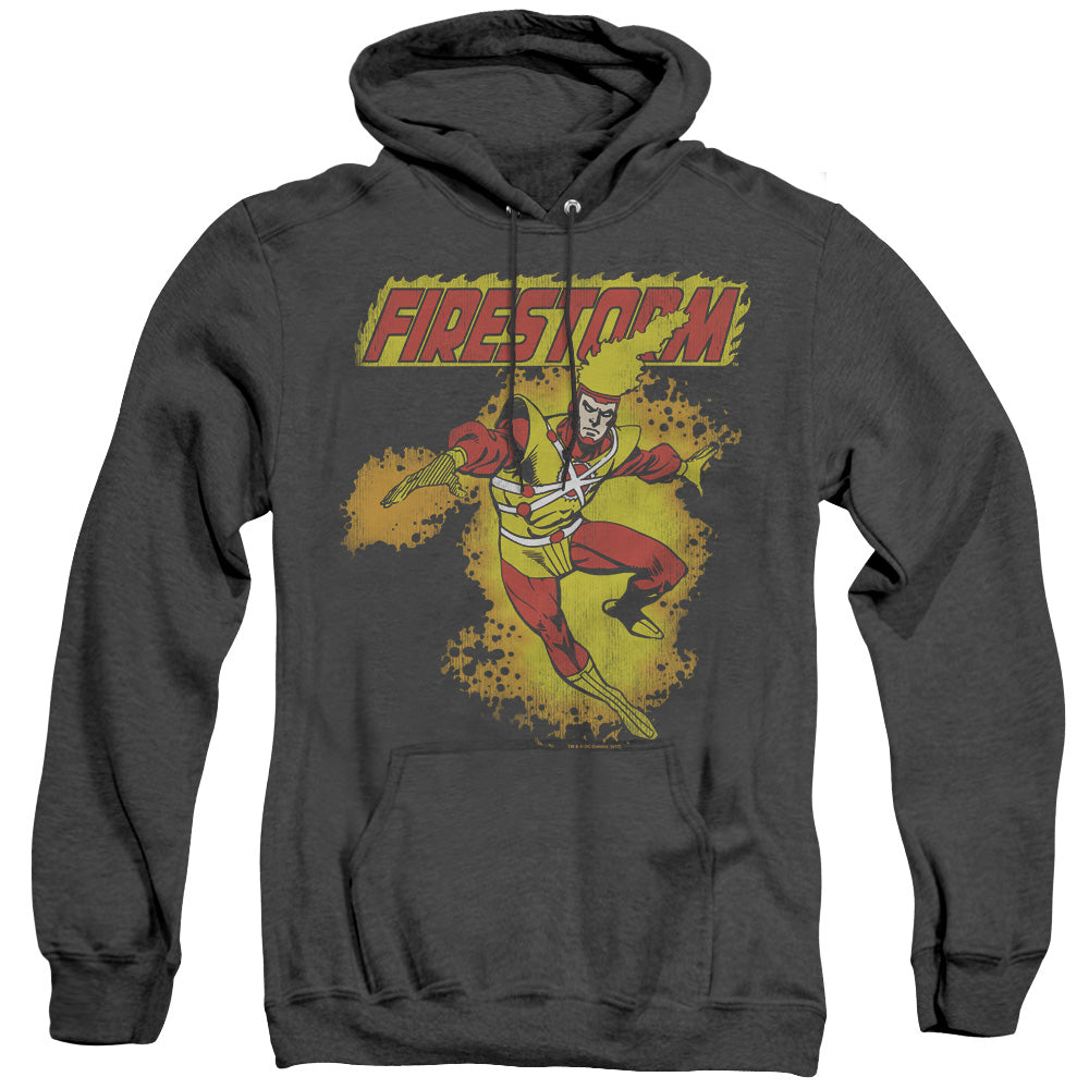 Dc Firestorm Mens Heather Hoodie Black Officially Licensed