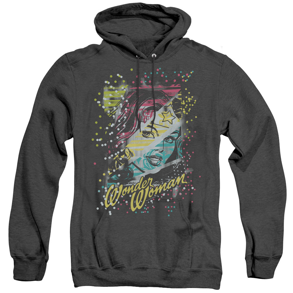 Dc Color Block Mens Heather Hoodie Black Officially Licensed